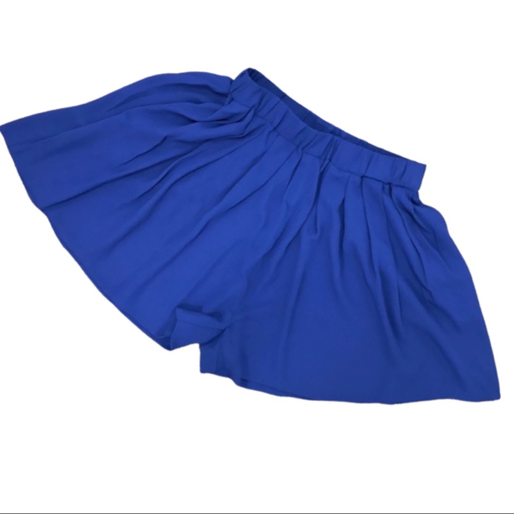 🔱 EXPRESS Fantasia Blue High Waist Pleated Short